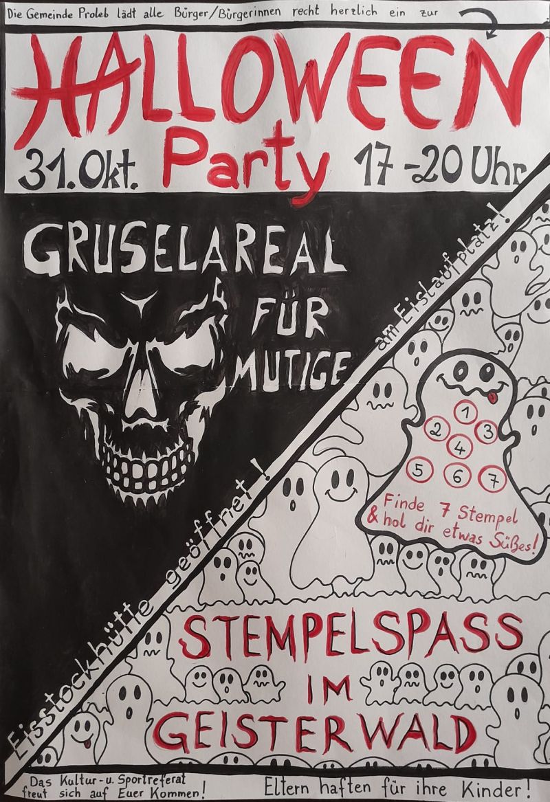 Am 31. Oktober 2024 fand eine HalloweenParty am Gruselareal