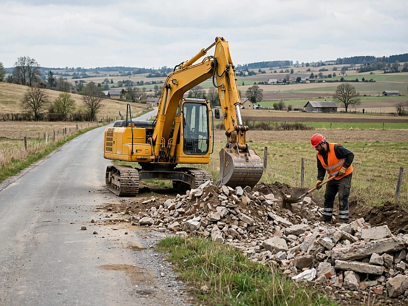 bagger im freiland
